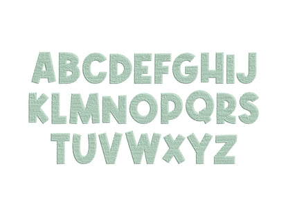 SET of 4 Patterned Fonts Tutti Frutti Summer Watermelon Strawberry Pineapple Alphabet Letters Machine Embroidery Designs