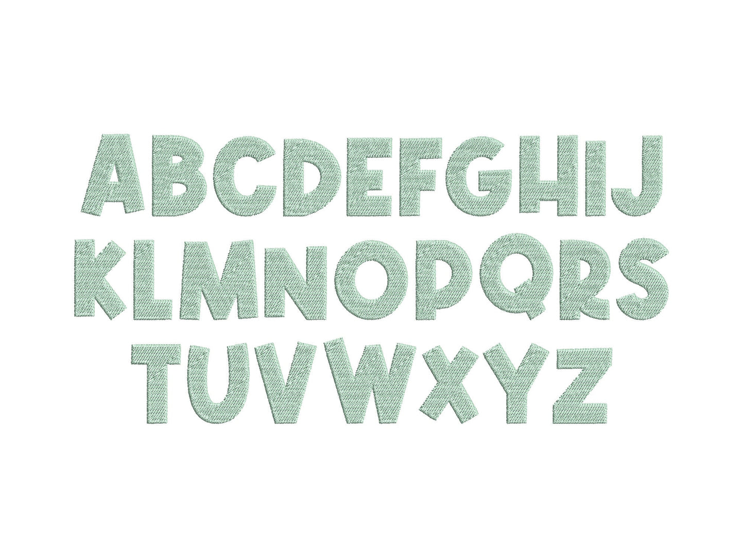 SET of 4 Patterned Fonts Tutti Frutti Summer Watermelon Strawberry Pineapple Alphabet Letters Machine Embroidery Design