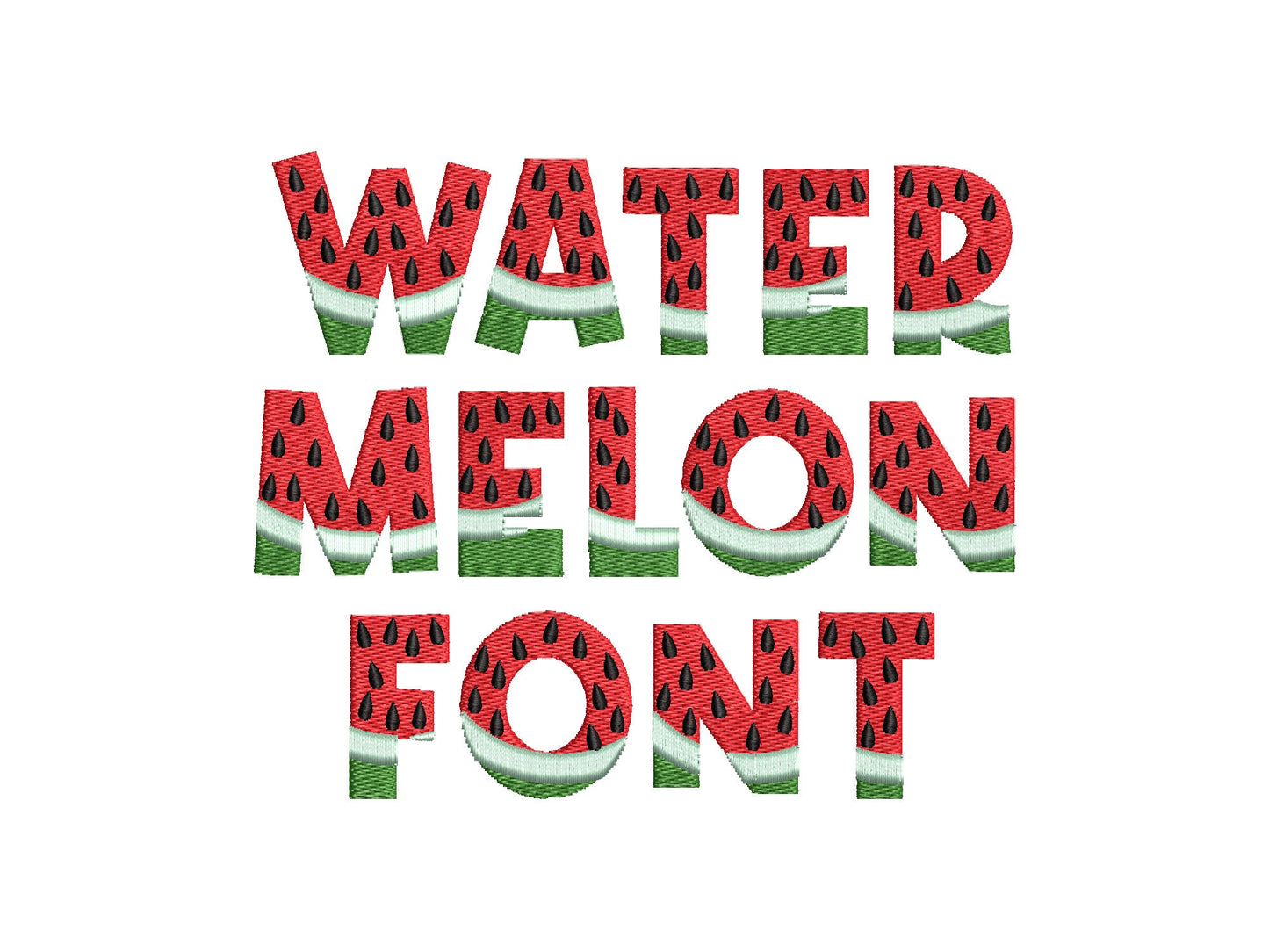 Watermelon Font Tutti Frutti Summer Watermelon Alphabet Letters Monogram Machine Embroidery Designs Fresh Funny Sunny Fruit Berry