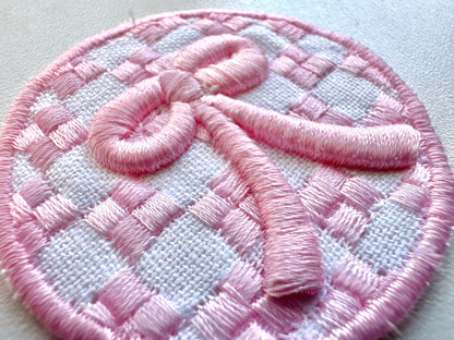 Puff little bow machine embroidery design file 3D raised Puffy Foam bow monogram mini add-on Patch