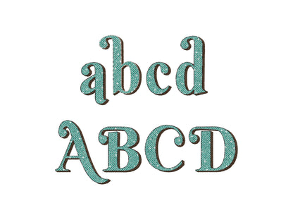 Vintage Glitter Font HTV glitter vinyl monogram sparkling Retro alphabet letters machine embroidery designs