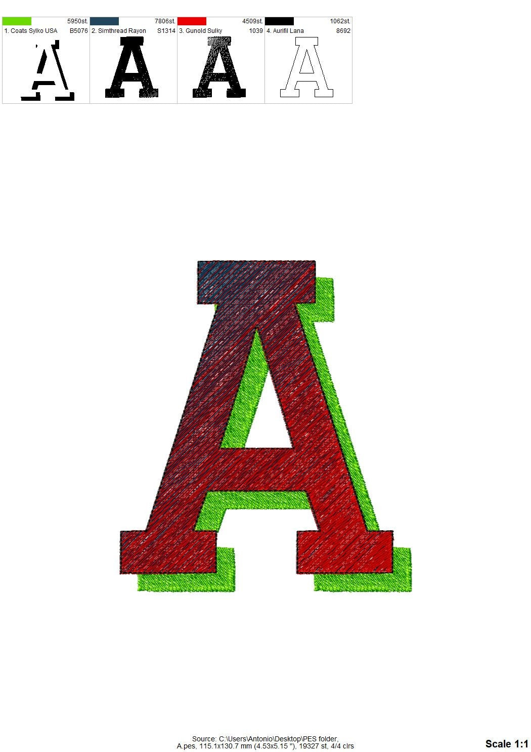 Big Gradient Shadow Font