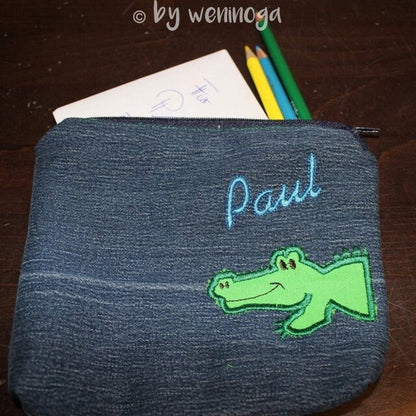 Little Split Alligator – Sizes 3" 4" 5" 6" 7" Digital Embroidery File | Artapli