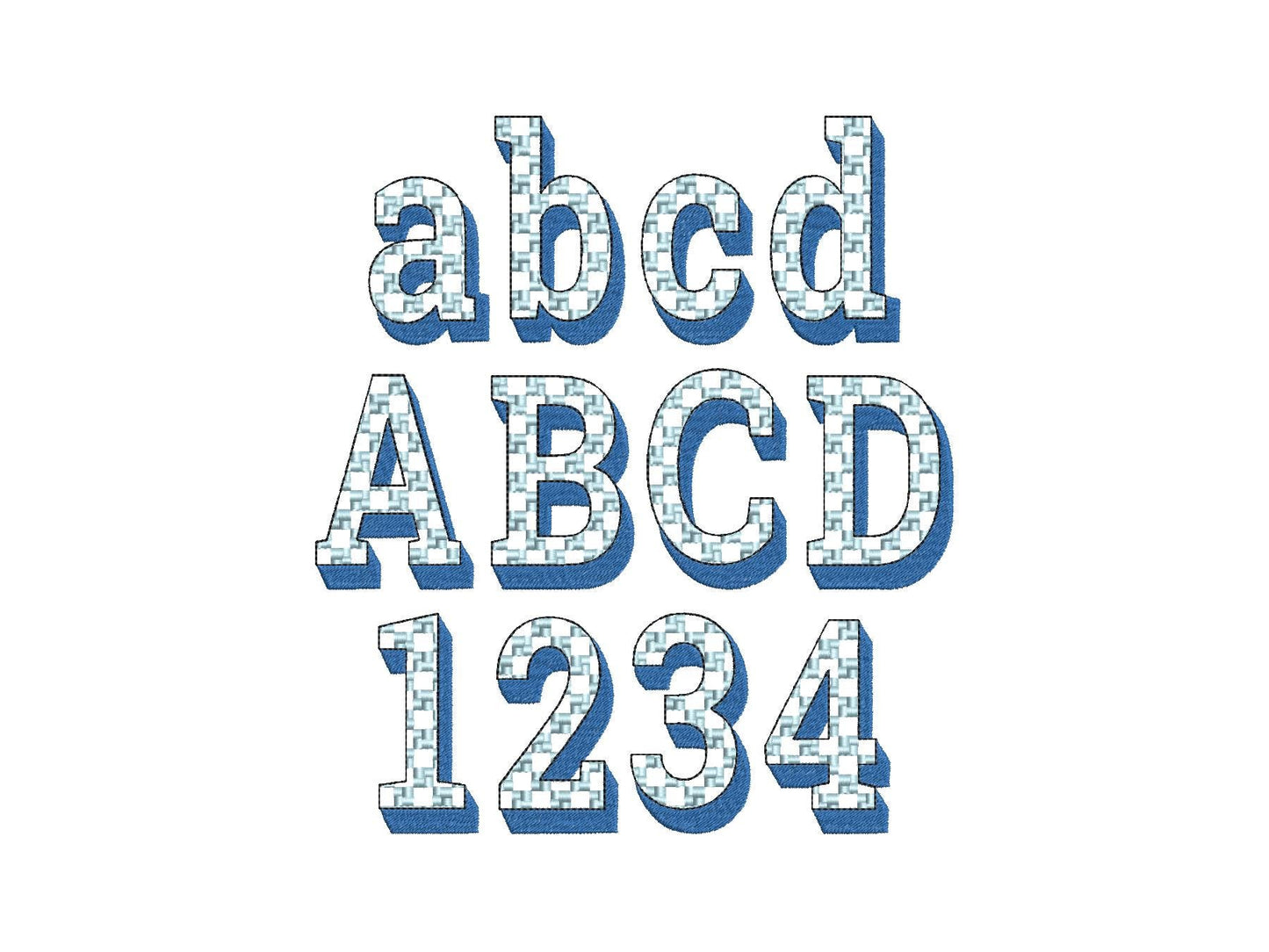 Patterned Retro Shadow Font