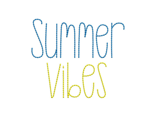 Hand stitch effect FONT machine embroidery designs in multiple sizes from 1 to 3.4 inches alphabet letters numbers seed bean stitch, BX incl