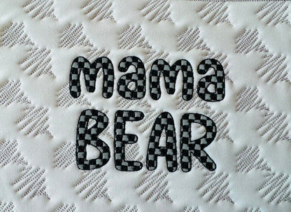 Checks Patterned Font 1 color Alphabet letters numbers machine embroidery designs chess pattern checkers checkered Font