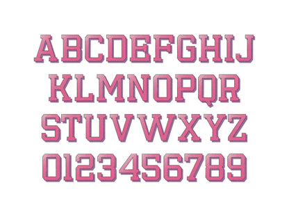 Big Gradient Shadow Font