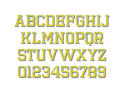 Big Gradient Shadow Font