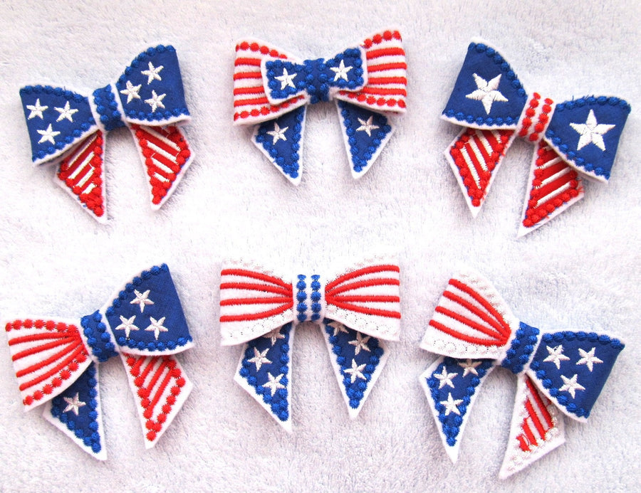 Independence Day Theme Bow Set - image 1