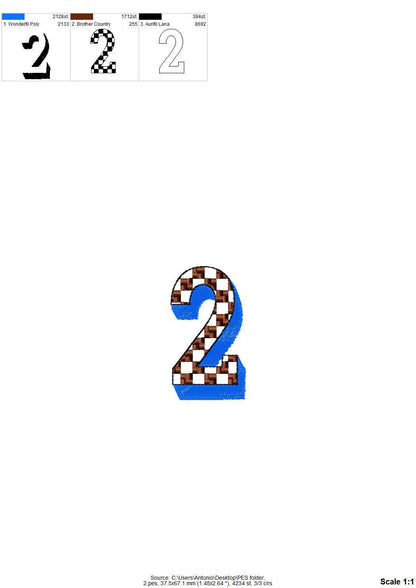 Patterned Retro Shadow Font