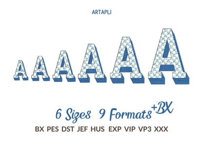 Patterned Retro Shadow Font
