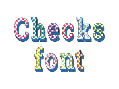 Patterned Retro Shadow Font