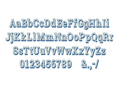 Patterned Retro Shadow Font
