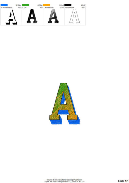 Ombre Block Shadow Font