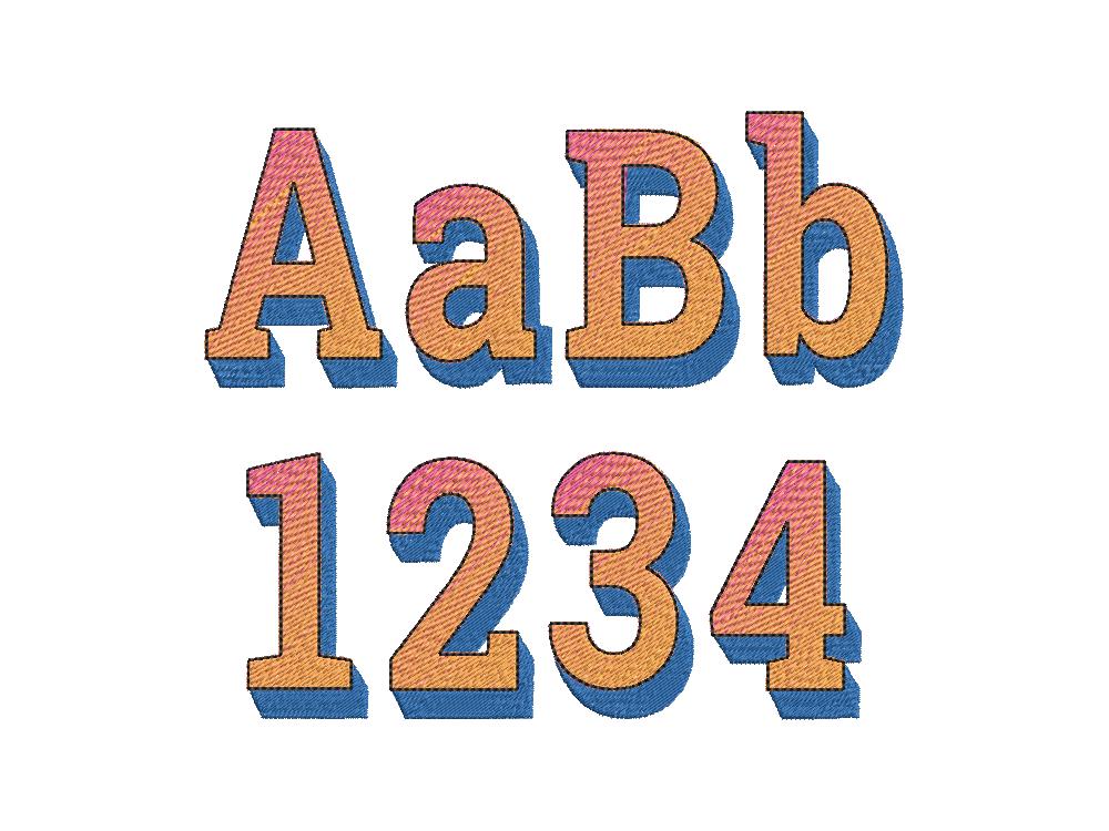 Ombre Block Shadow Font