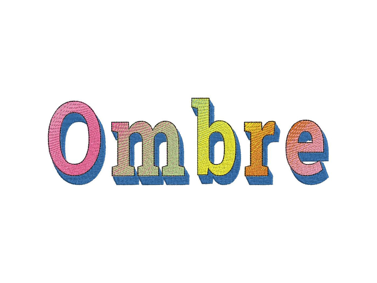Ombre Block Shadow Font