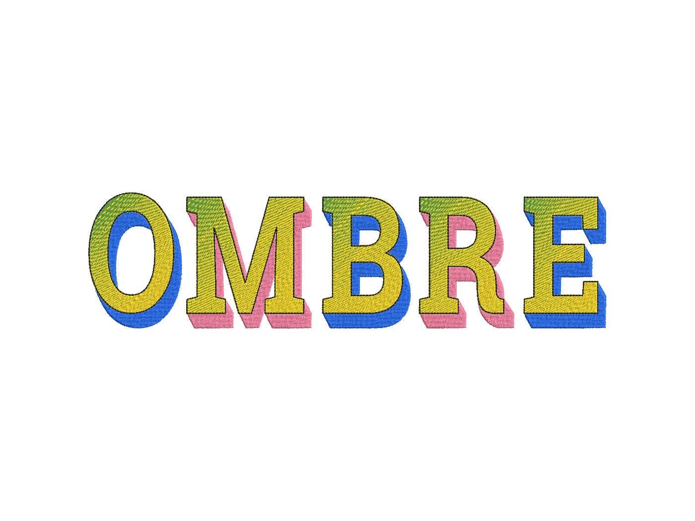Iridescent Shadow Block Font