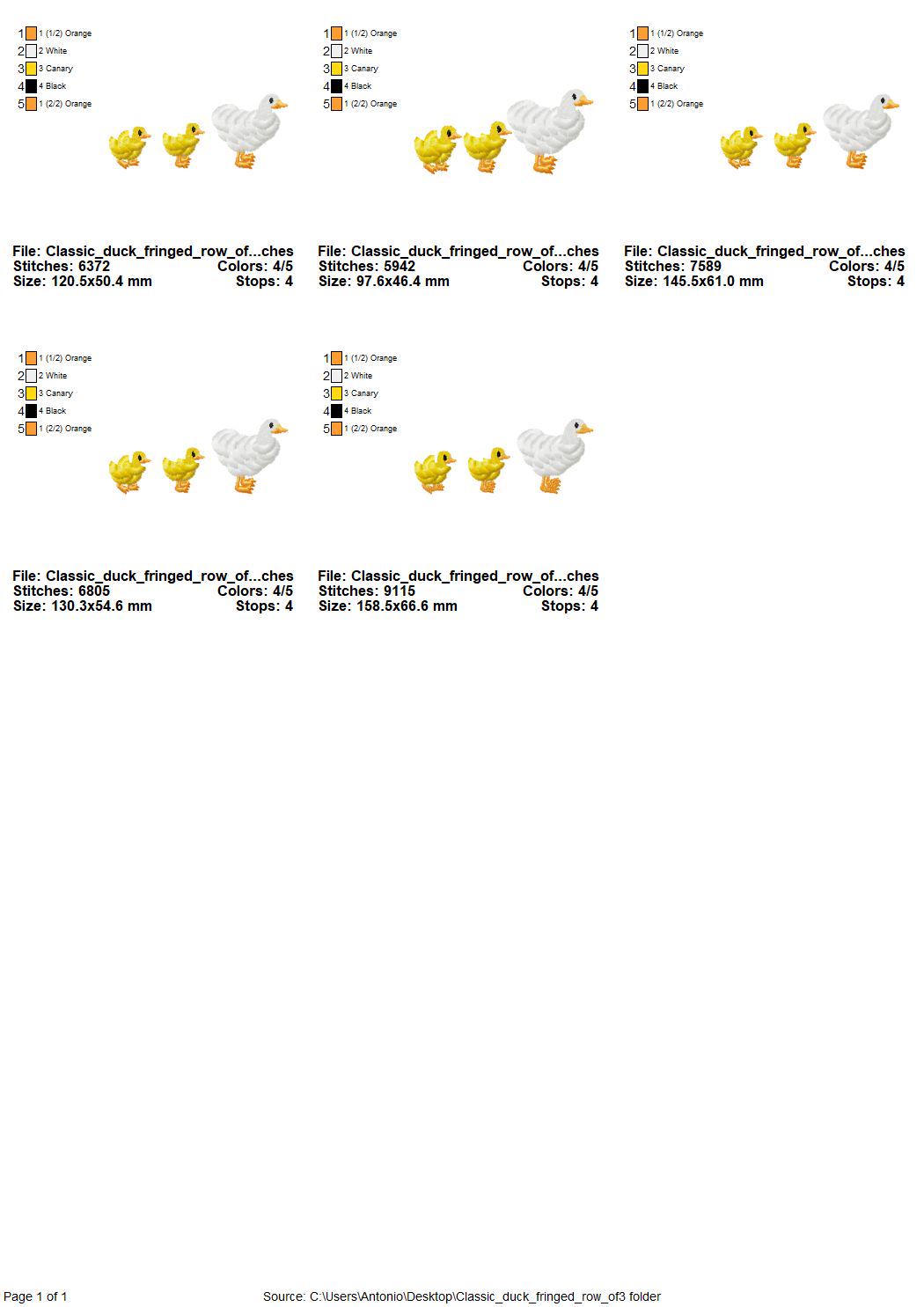 Fluffy Duck Mama and Cute Duck Chick Baby 3 in a Row Fringed Little Farm Bird Kids Fringed Chenille Fur Machine Embroidery Designs 4 to 6in - Etsy