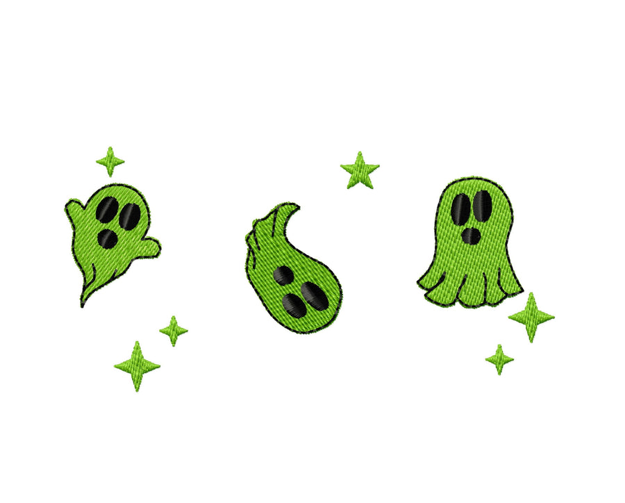 Magic Ghost Trio – Embroidery Font 3.5" 4" 4.5" 5" 7" | BX PES DST JEF | Artapli