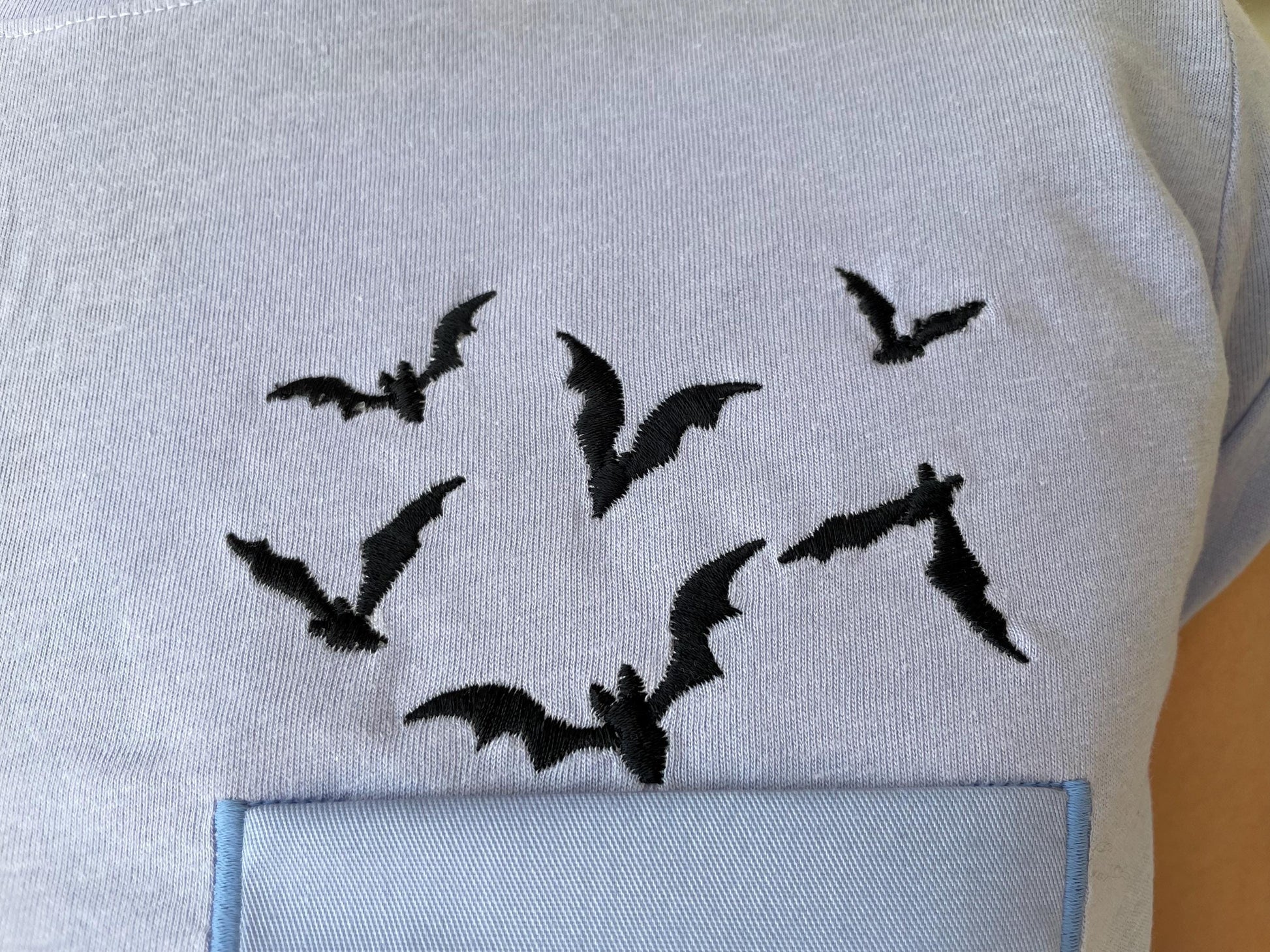 Halloween Pocket flying Bats tiny mini Bat kids outfit Pocket machine embroidery designs in the hoop ITH project awesome genuine Pocket