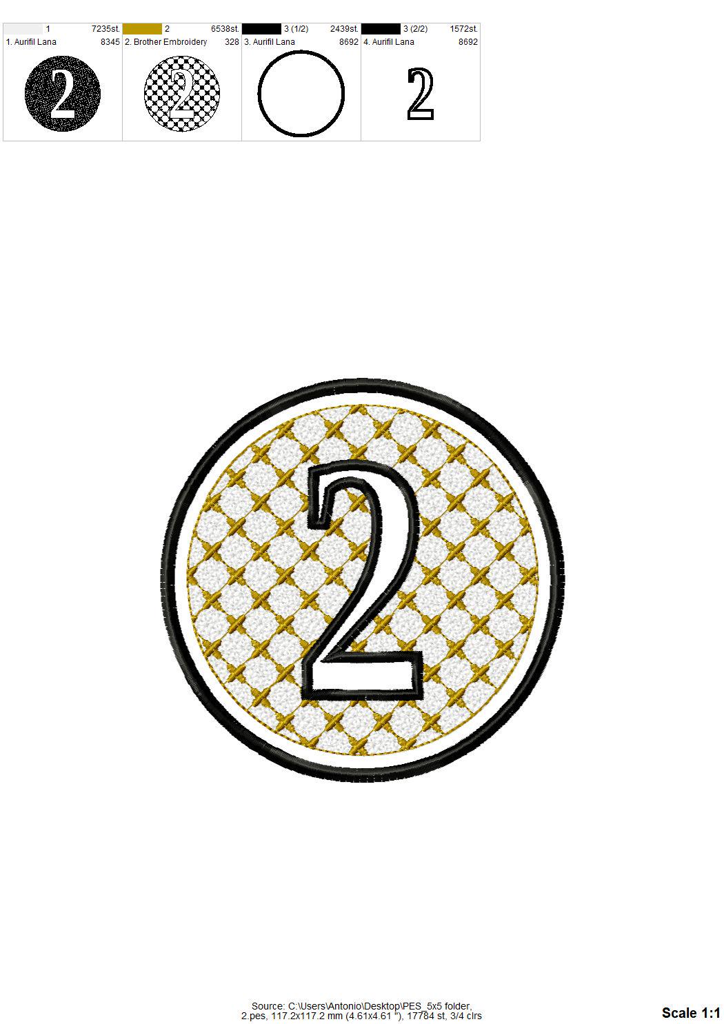 Embossed Classy Circle Monogram terry towel Font alphabet letters A-Z numbers 0-9 machine embroidery designs for hoop 4x4 5x5 6x6 gift idea