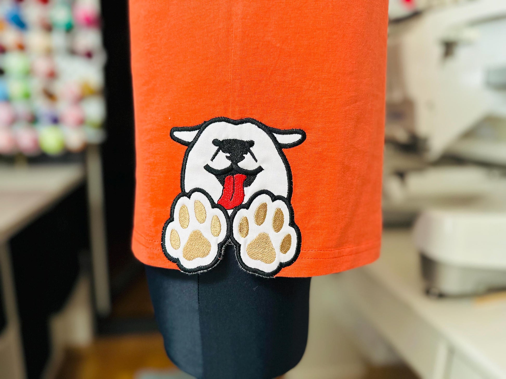 Puppy Bow Split side seam cutout Side Bow Applique machine embroidery designs Trendy Pet Dog lovers Apparel Sweatshirts T-Shirts 4 8 inch