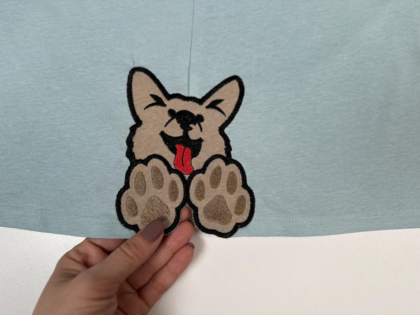 Puppy Bow Split side seam cutout Side Bow Applique machine embroidery designs Trendy Pet Dog lovers Apparel Sweatshirts T-Shirts 4 8 inch