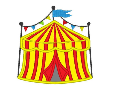 Top Circus Tent Applique - image 1