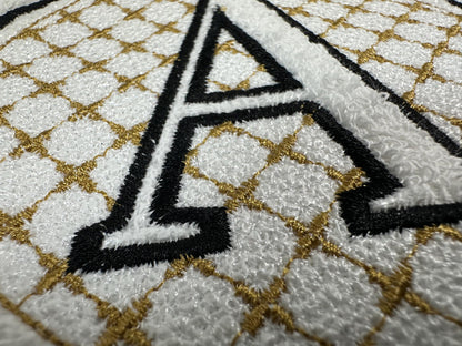 Embossed Classy Circle Monogram terry towel Font alphabet letters A-Z numbers 0-9 machine embroidery designs for hoop 4x4 5x5 6x6 gift idea