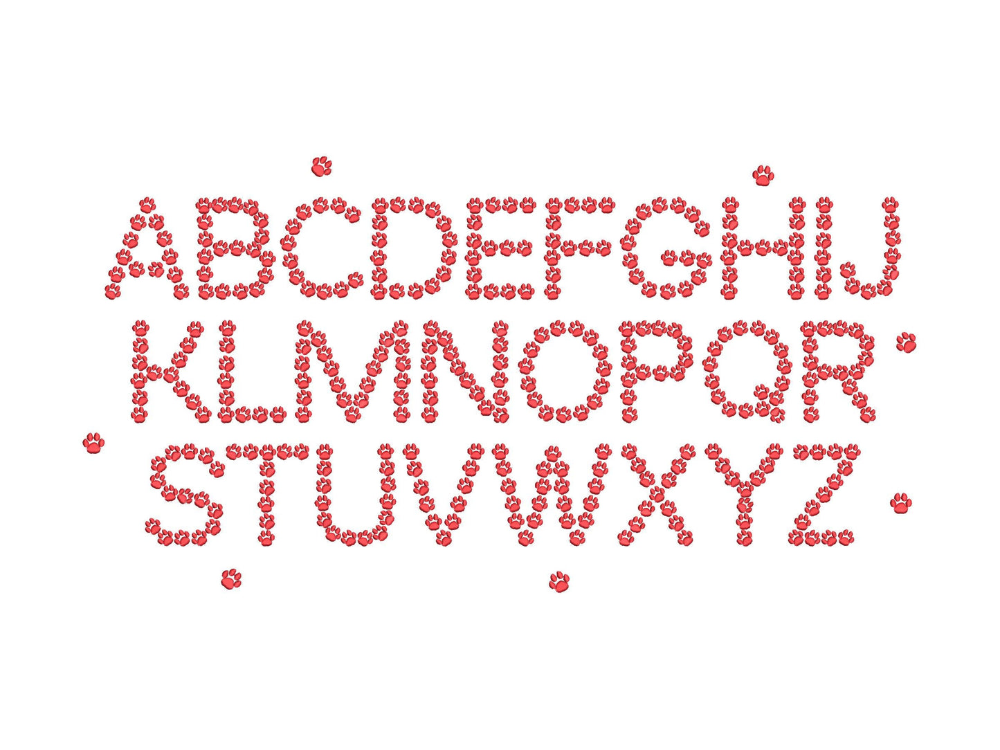 Dog Puppy Paw Font