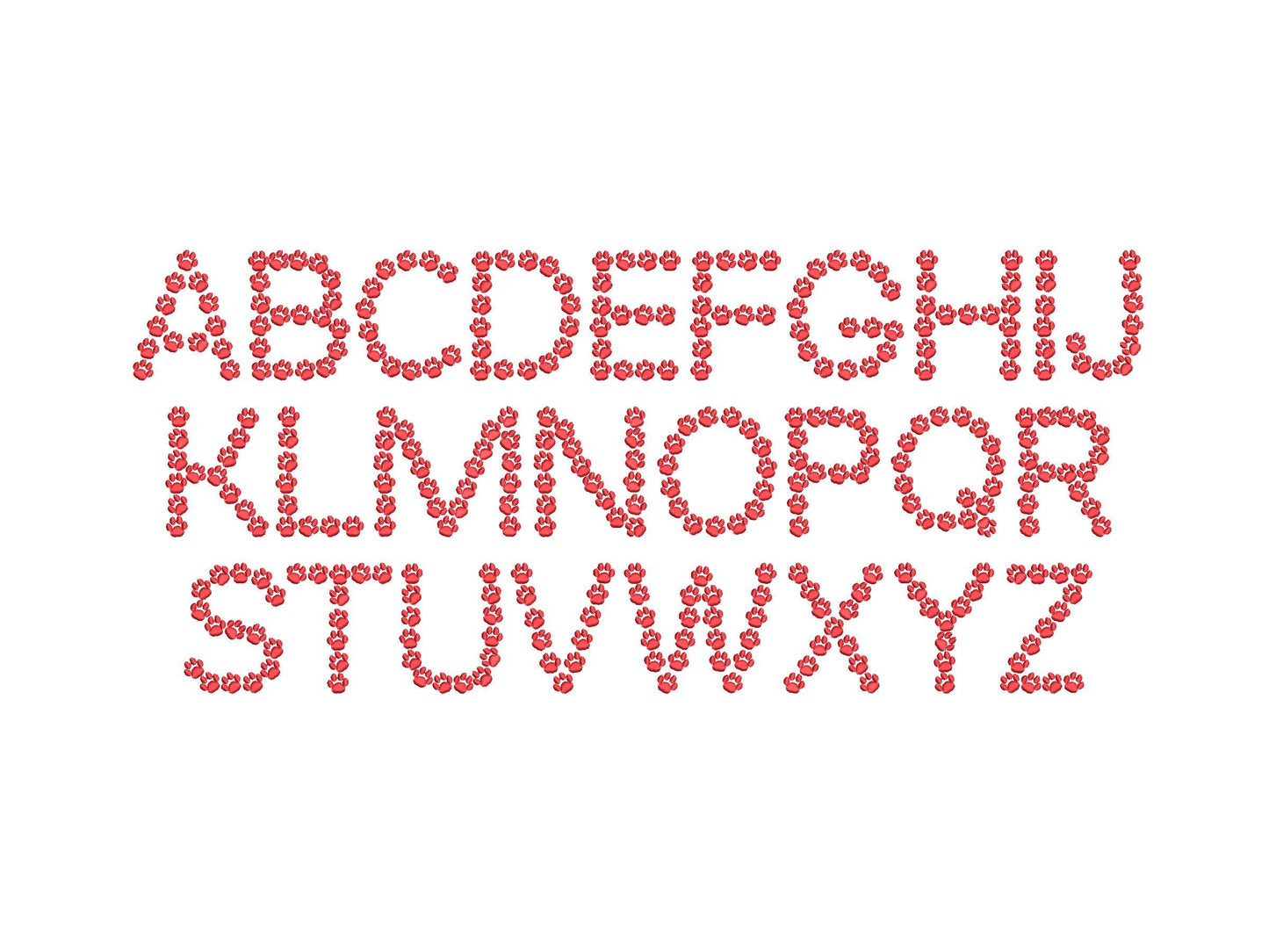 Dog Puppy Paw Font