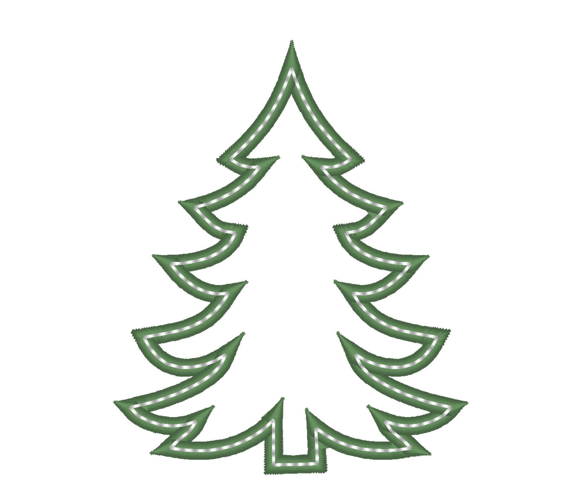 Classic Simply Christmas tree Woodlands Tree Applique Triple Applique design Christmas tree  embroidery designs 4x4 5x7 6x10 Sweatshirt