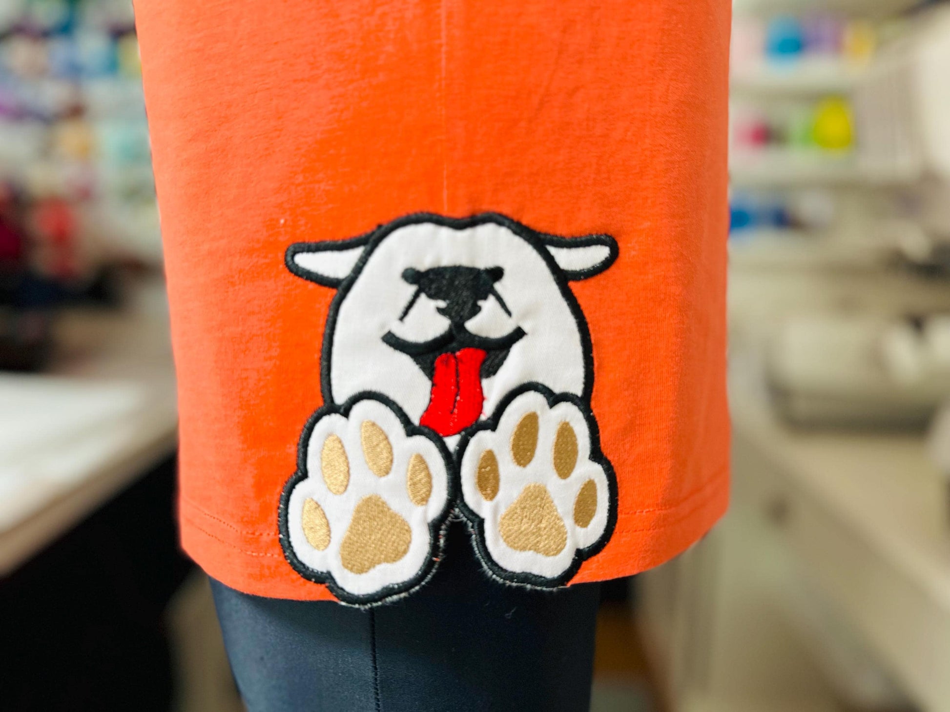 Puppy Bow Split side seam cutout Side Bow Applique machine embroidery designs Trendy Pet Dog lovers Apparel Sweatshirts T-Shirts 4 8 inch