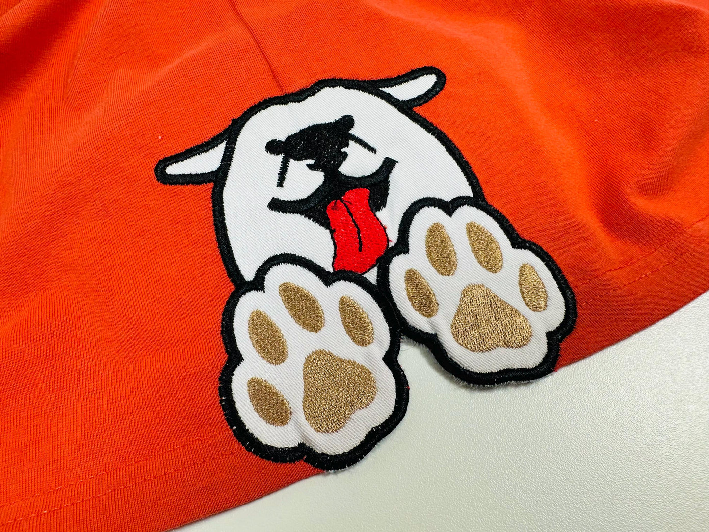 Puppy Bow Split side seam cutout Side Bow Applique machine embroidery designs Trendy Pet Dog lovers Apparel Sweatshirts T-Shirts 4 8 inch