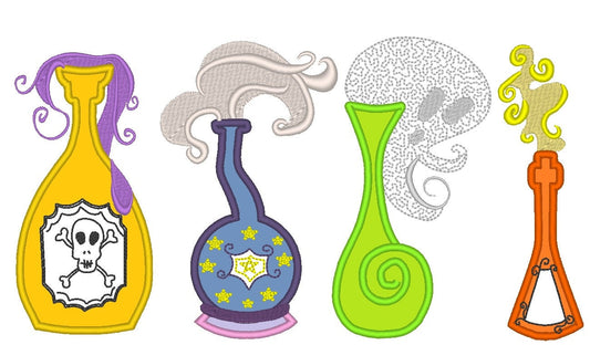 Poison Bottle Set of 4 – Instant Download | Artapli
