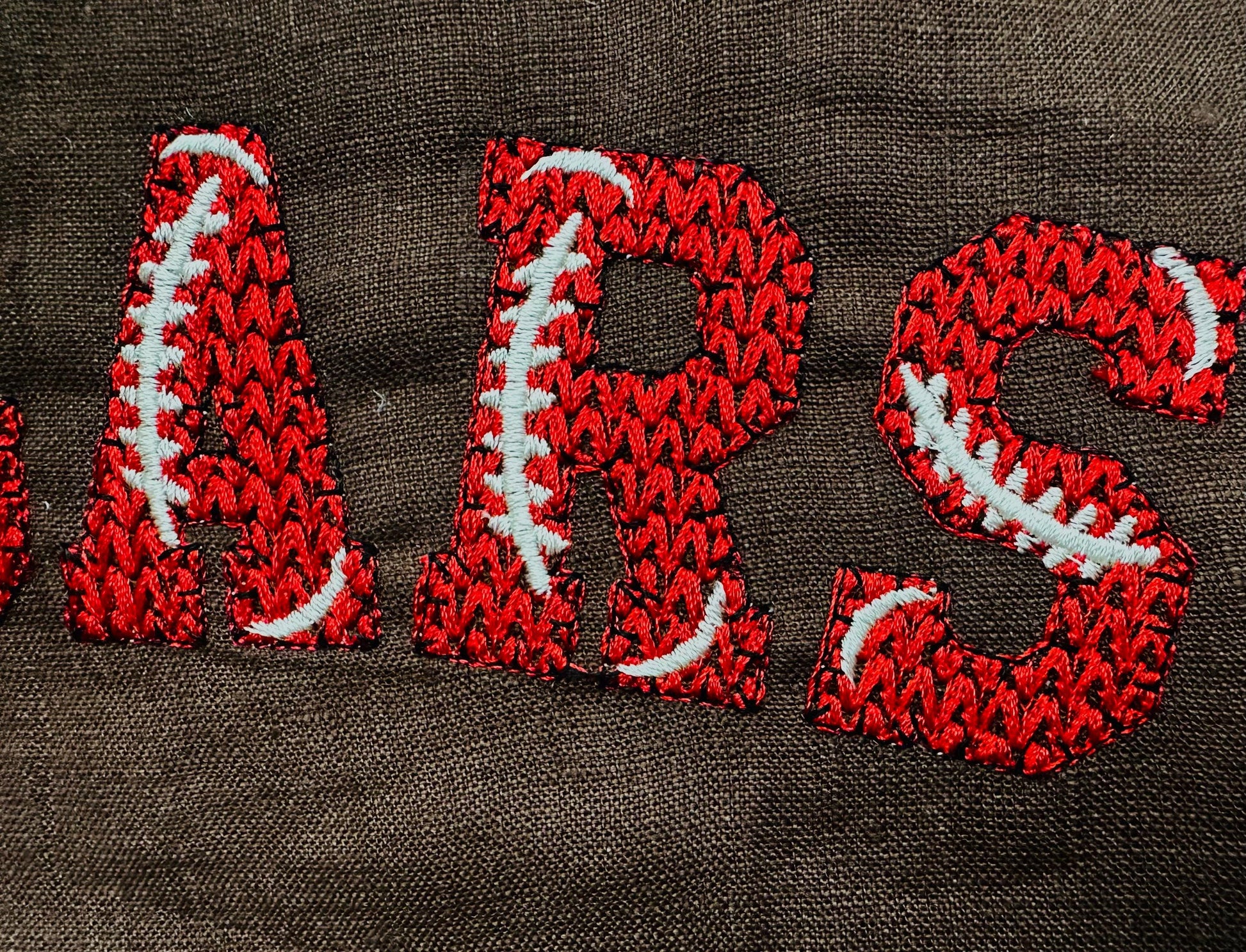 Knit stitch Football FONT hand stitch effect knitted Block Font Varsity Athletic Sport alphabet monogram machine embroidery designs and BX