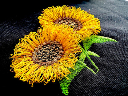 Two Fringed Sunflowers - image 6