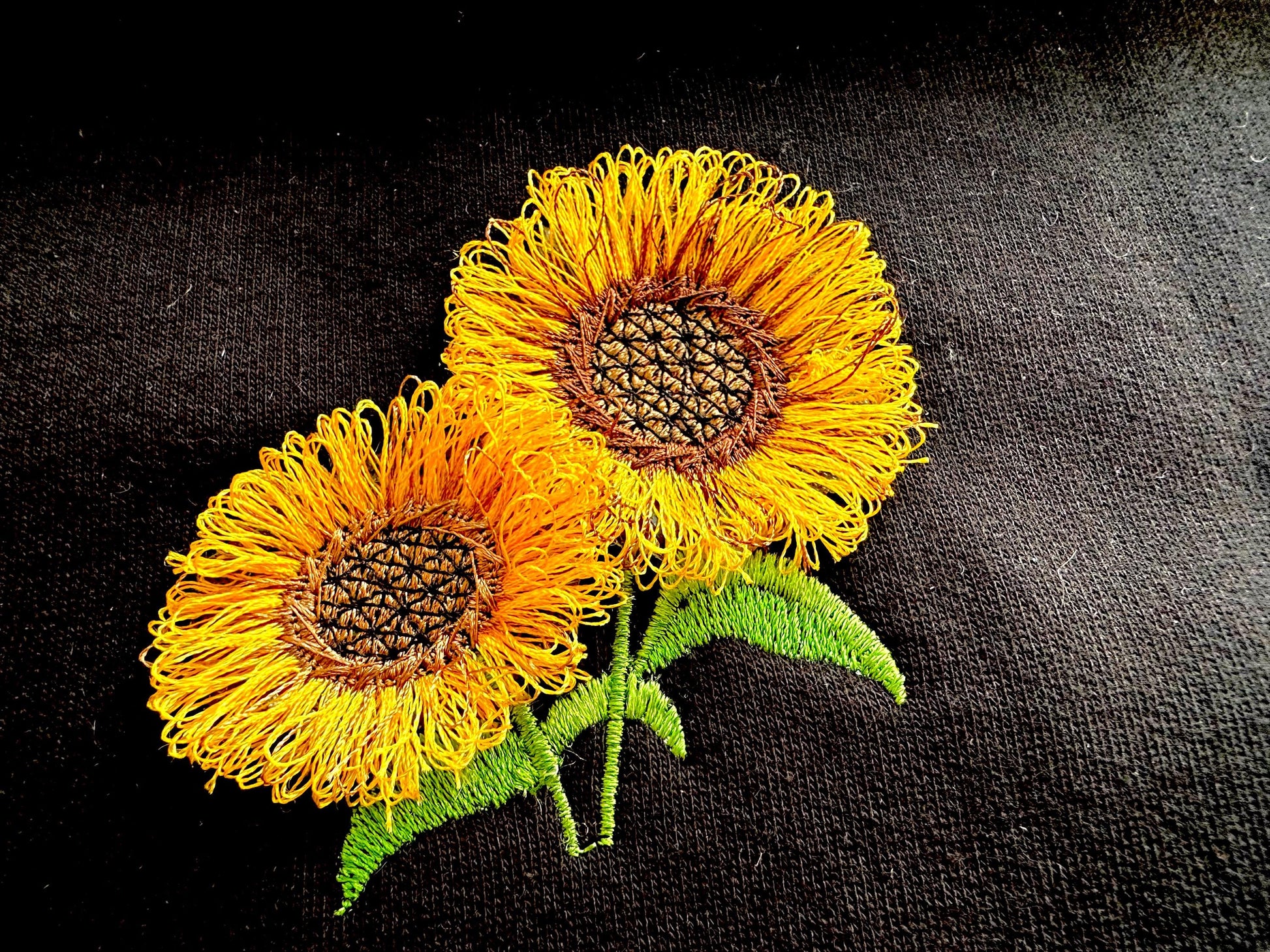 Two Fringed Sunflowers - image 2