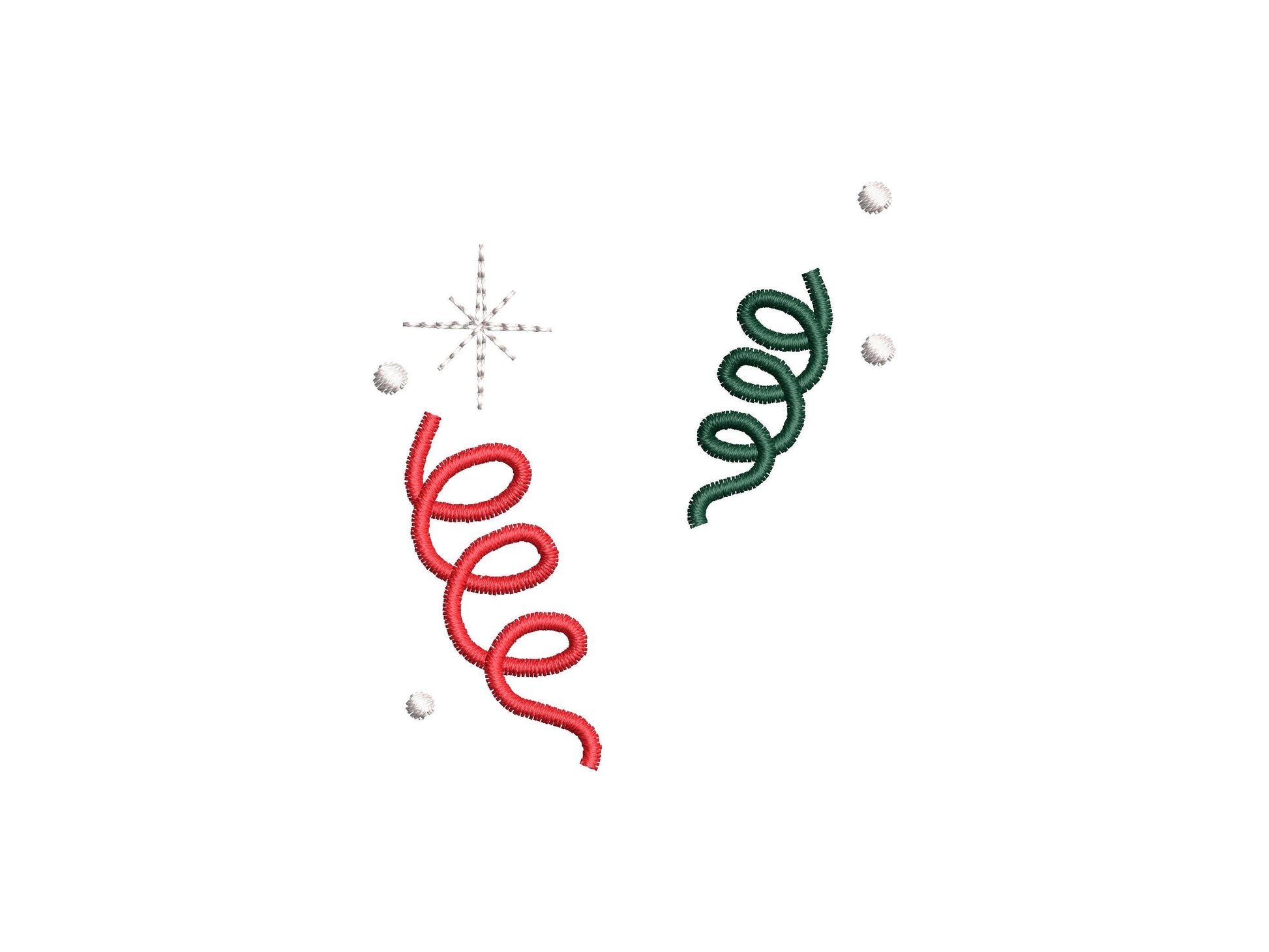 Festive Party Confetti machine embroidery designs Birthday New Year Eve decor kids monogram accent decoration mini sizes 1.8 up to 3 inch