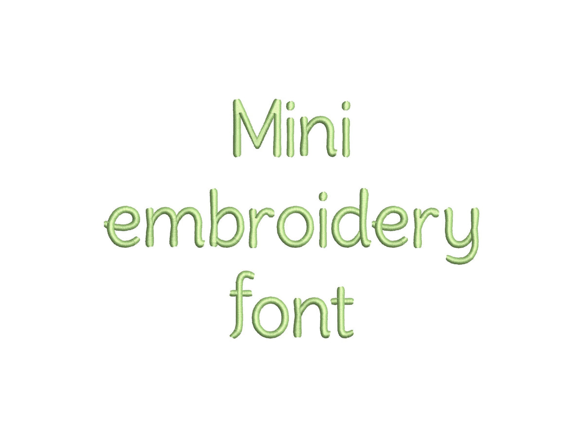Small little MINI embroidery Font machine embroidery designs monogram boys name embroidery caps letters numbers punctuation