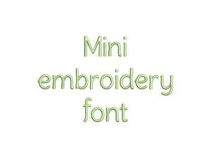 Small little MINI embroidery Font machine embroidery designs monogram boys name embroidery caps letters numbers punctuation