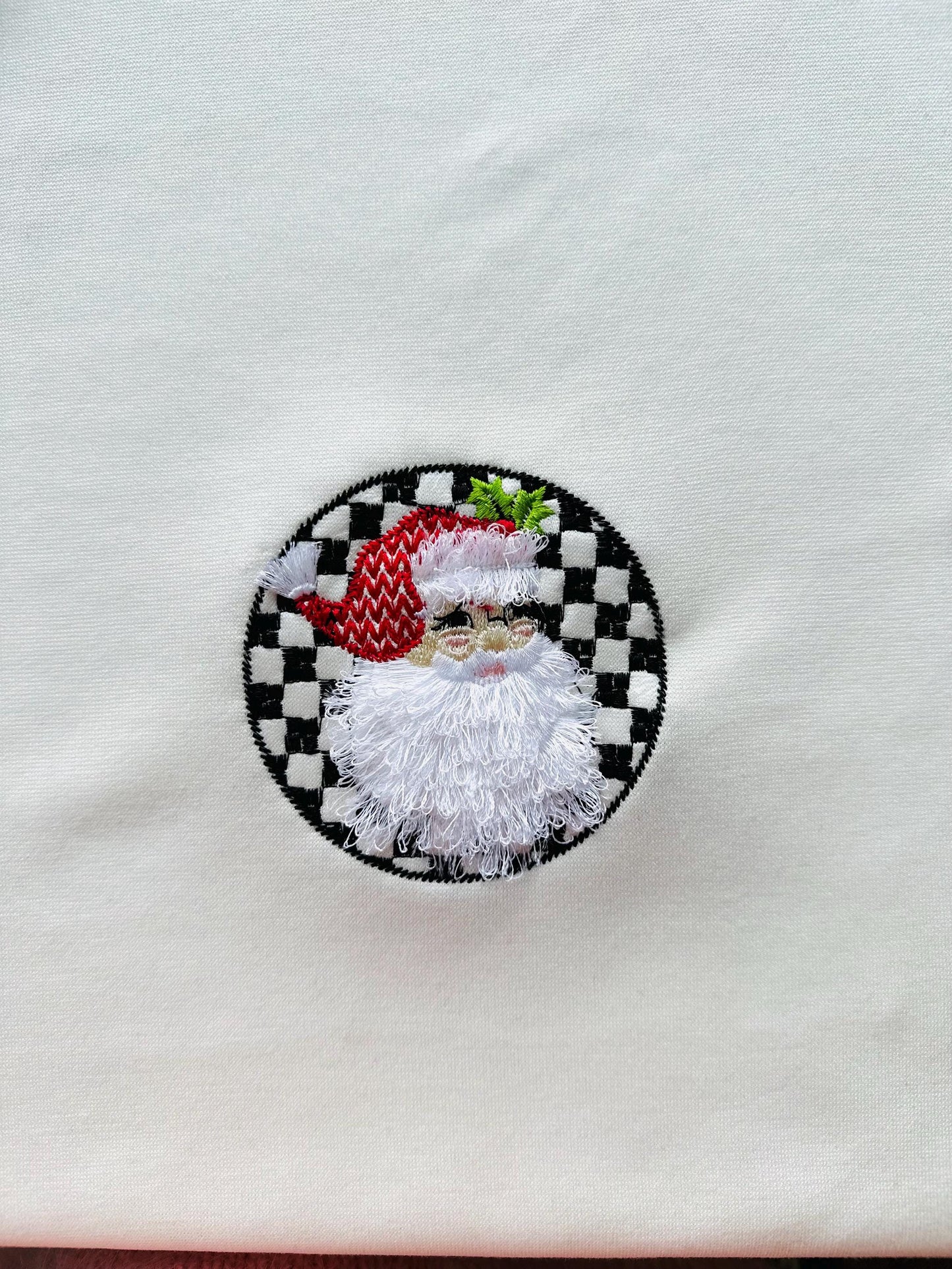 Retro Style Santa Claus Portrait Circle Design Fringed Fluffy Beard Machine Embroidery Designs for Hoop 4x4 5x5 Merry Christmas Sweet Home - Etsy