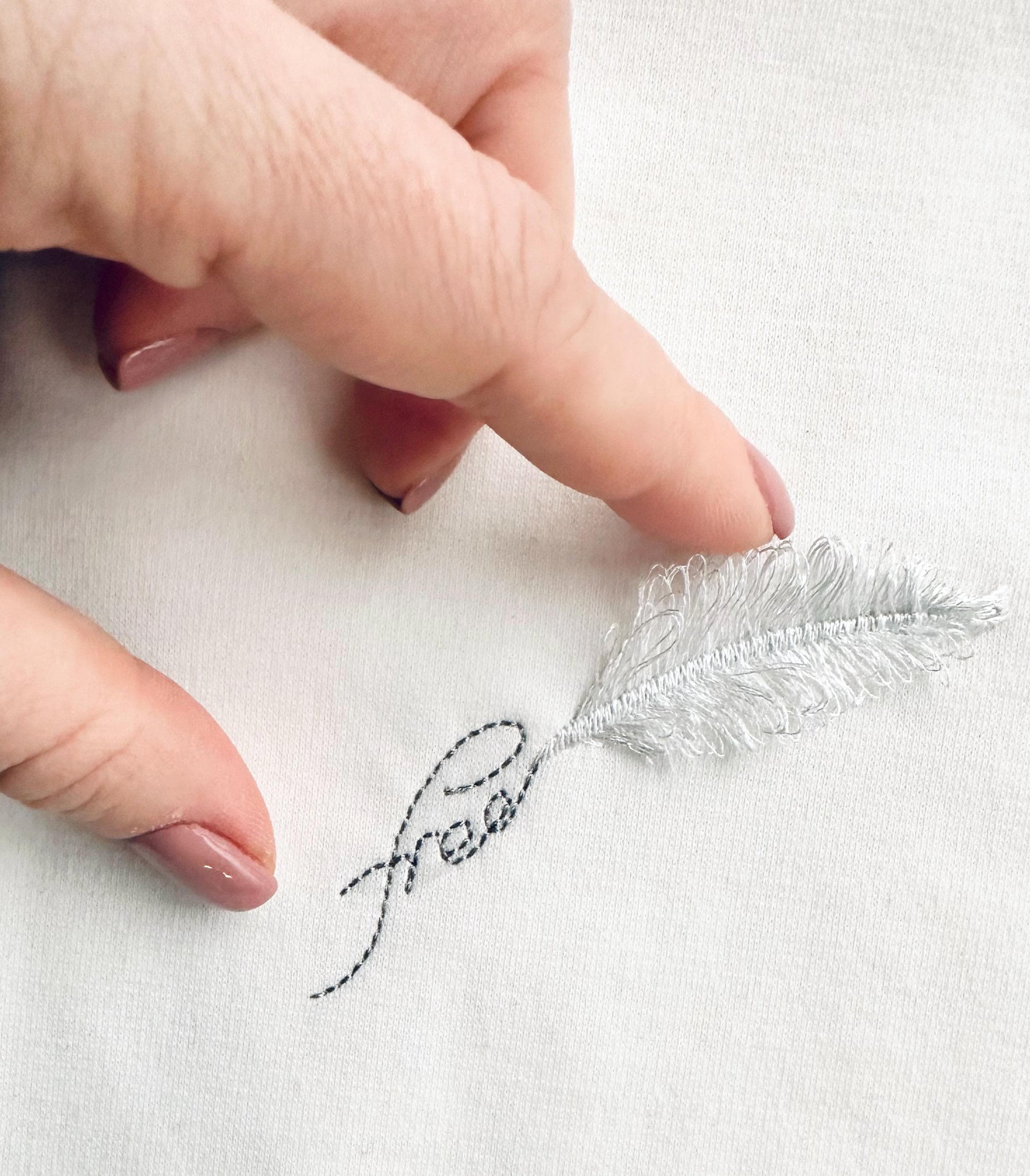 Free Saying Fringed Feather Machine Embroidery Designs Bold Saying Tattoo Fringe in the Hoop for Hoop 4x4 Simple Cute Fuzzy Fluffy Feather - Etsy