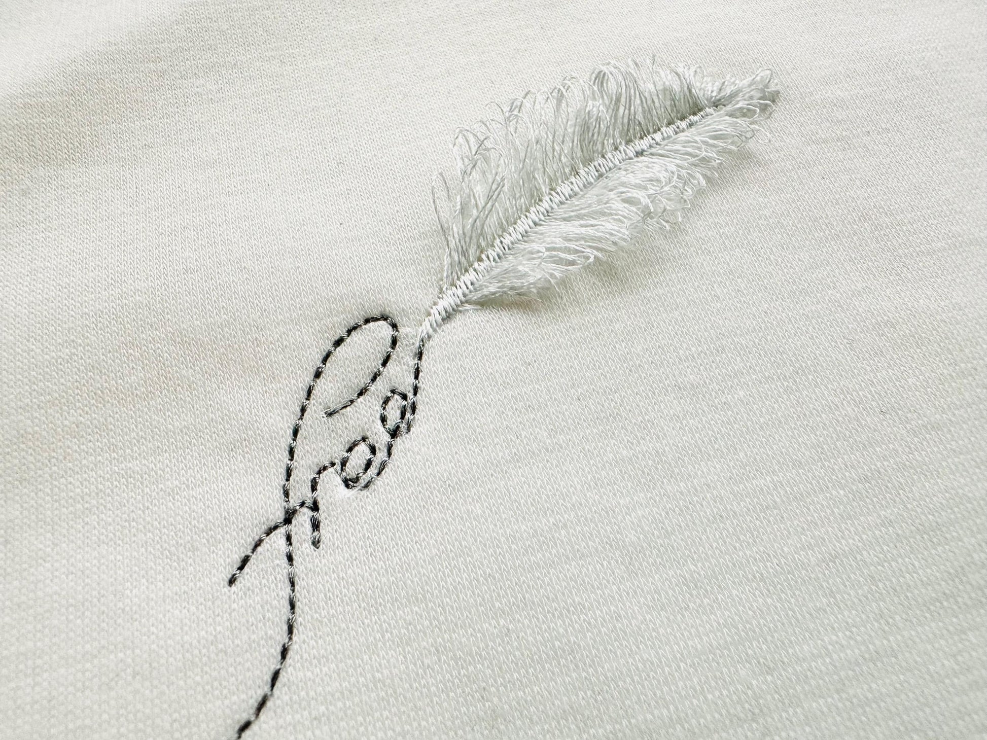 Free Saying Fringed Feather Machine Embroidery Designs Bold Saying Tattoo Fringe in the Hoop for Hoop 4x4 Simple Cute Fuzzy Fluffy Feather - Etsy
