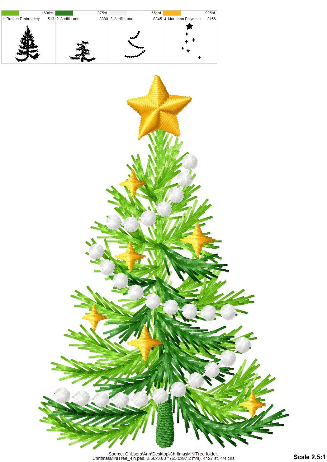 Vintage Classy Christmas Tree – Instant Download | Artapli
