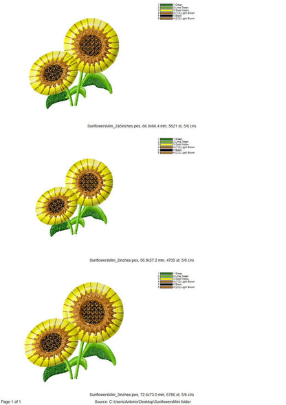 Two Fringed Sunflowers - image 3