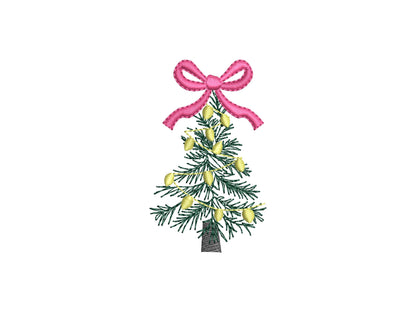 Merry Christmas Pack SET of 3 festive designs Christmas Tree Sparkling Wine and Confetti machine embroidery designs Party Decor small sizes