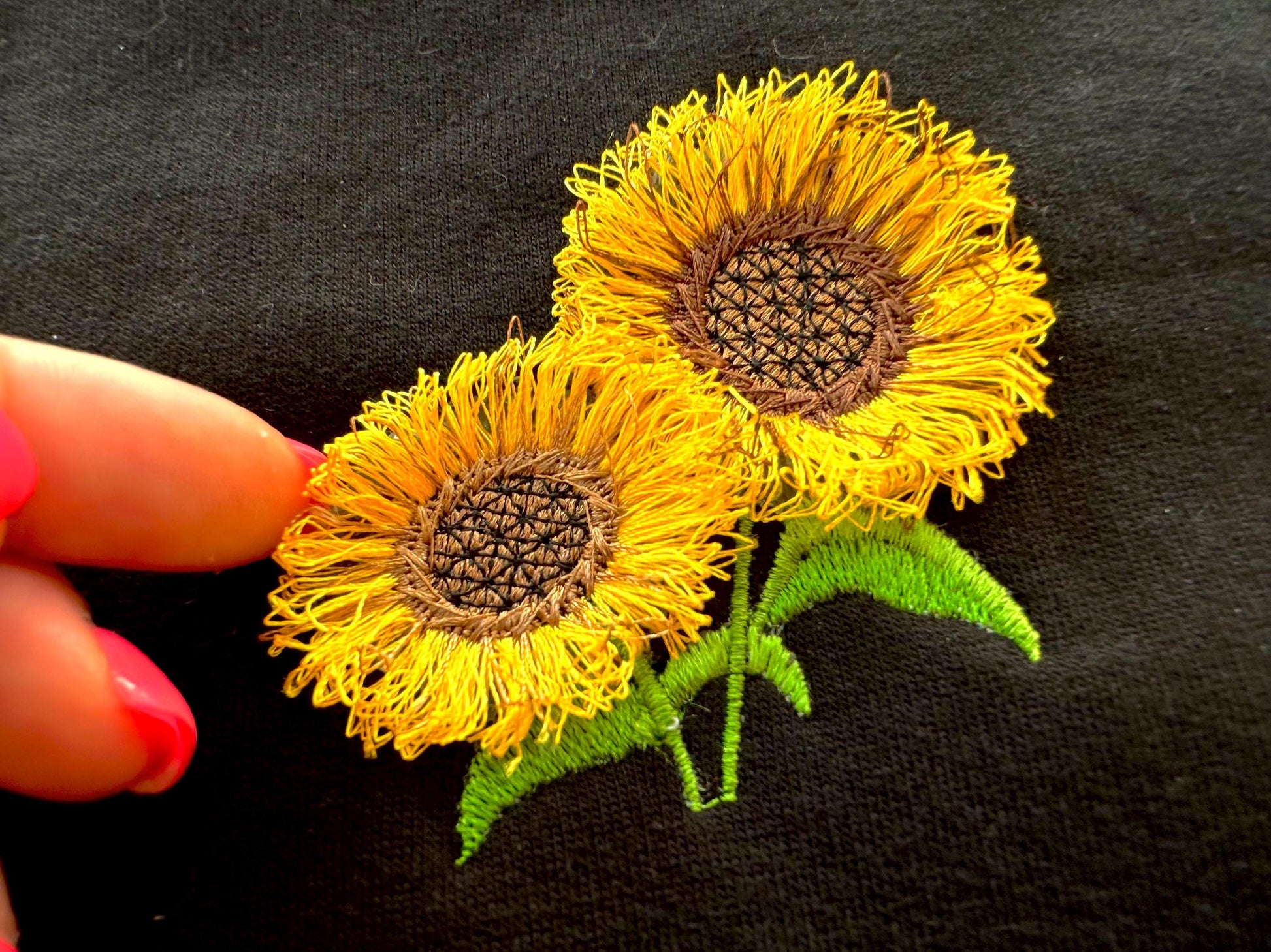 Two Fringed Sunflowers - image 1