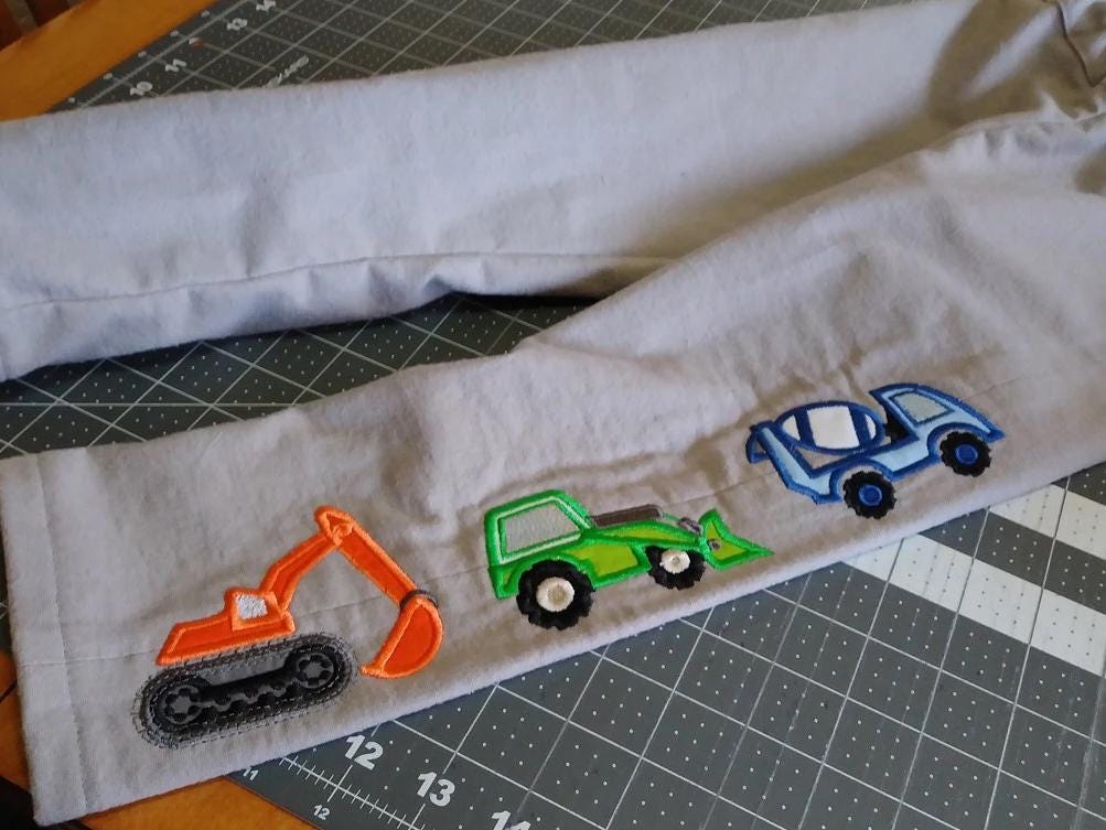 Construction Equipment Set of 4 – Sizes 2.5" 4" 5" 6" 7" 8" Digital Embroidery File | Artapli