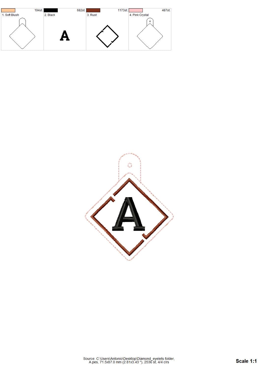 Diamond Labyrinth Keychain